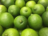 Pile of fresh green limes