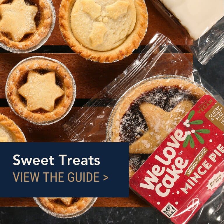 Sweet treats guide: mince pies with a We Love Cake vegan mince pie pack